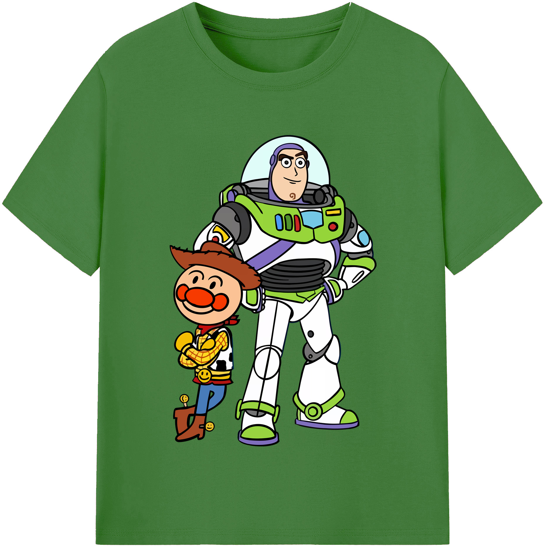 （画像用） アンパンマン Anpanman レディースカジュアルプリントTシャツ（綿100％）